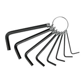 Juego de 8 llaves allen tipo llavero desde 1.5mm hasta 6mm truper